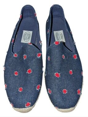 NEW Stubbs & Wootton Elba Gatsby Denim Espadrille